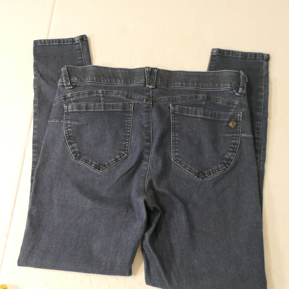Democracy Women "Ab"solution Skinny Jeans 12 Dark Blue Stretch B1105F9QV Comfort - Picture 8 of 9